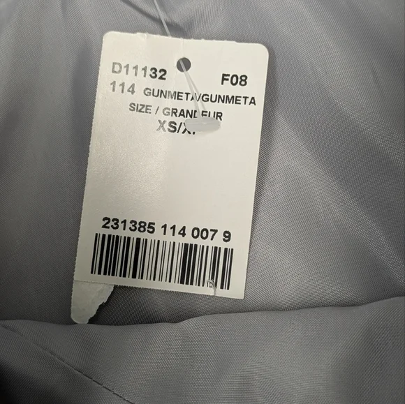 Le Chateau metallic grey silver strapless mini dress size XS - Picture 13 of 14